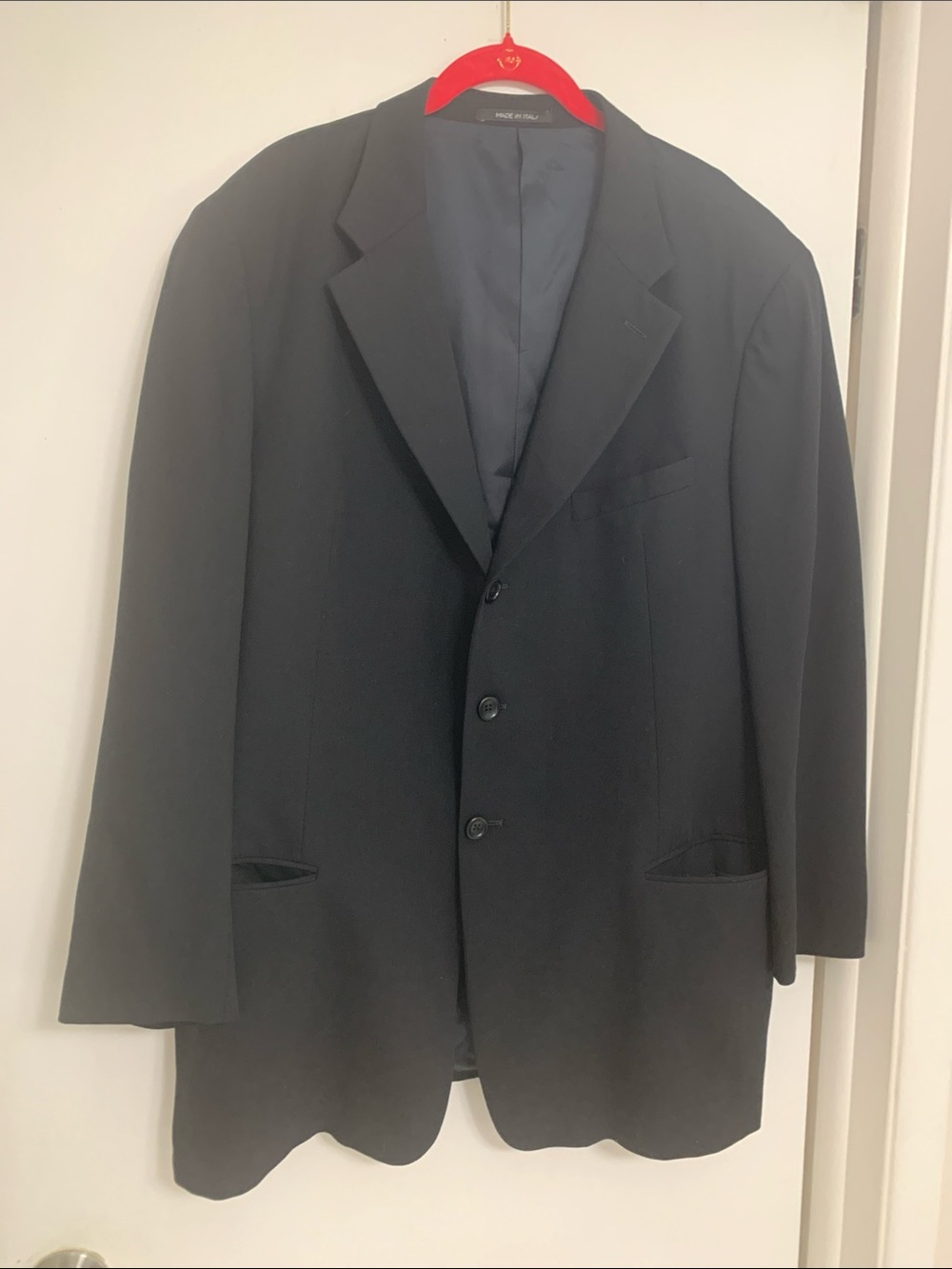 Armani Collezioni Men's Black Three-Button Suit Jacket
